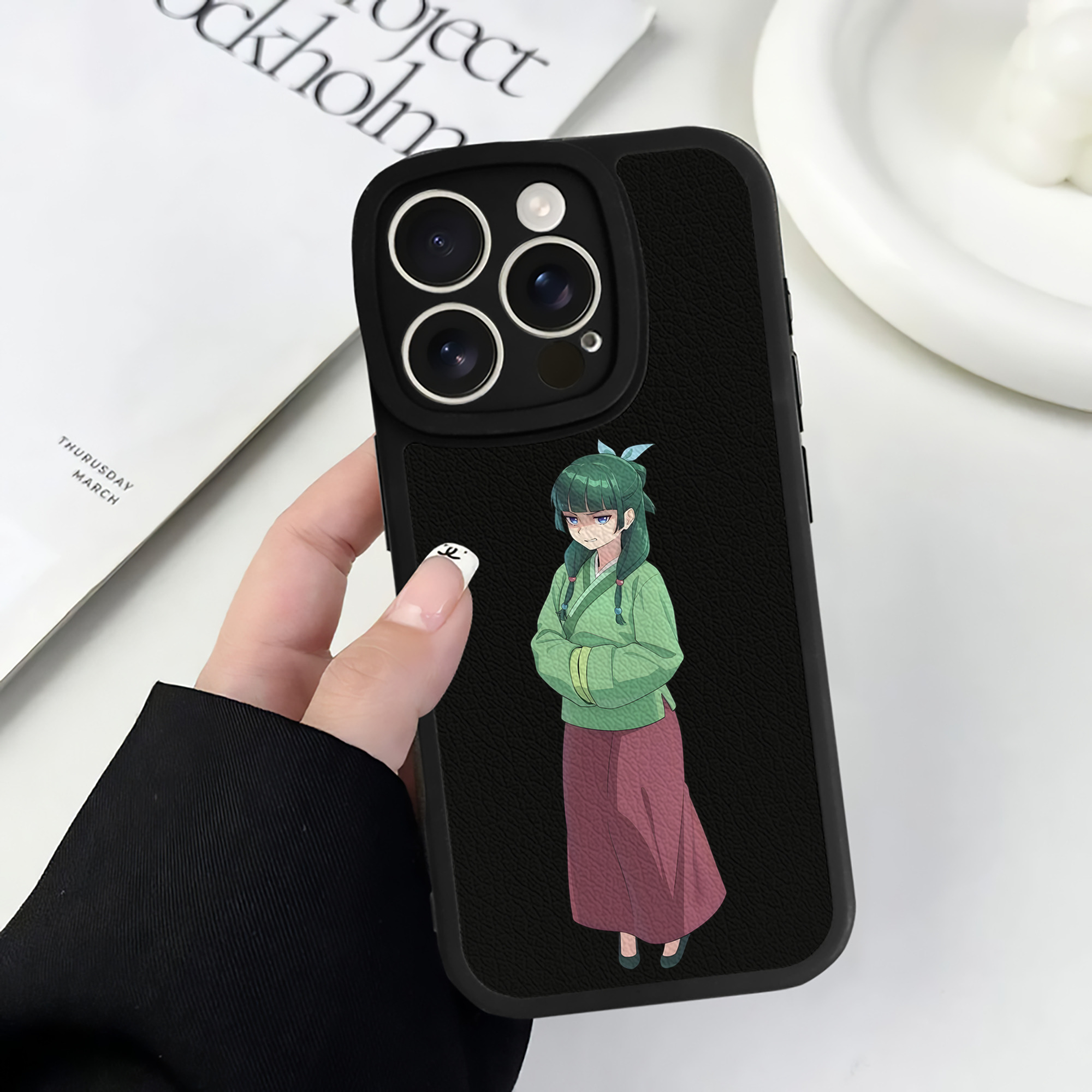薬屋のひとりごと The Apothecary Diaries 【iPhone 16シリーズ対応】シリコンスマホケース（レザー調） 材質：シリコン